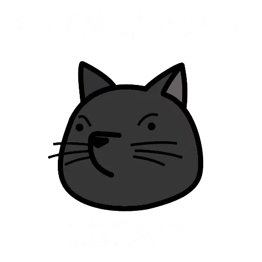 cat, кот, серый кот, серая кошка, эмодзи кошка