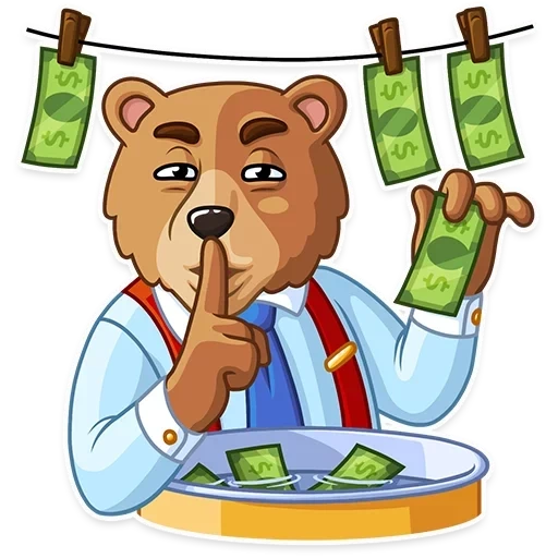 urso, buddy bear, urso de touro, suportar com dinheiro