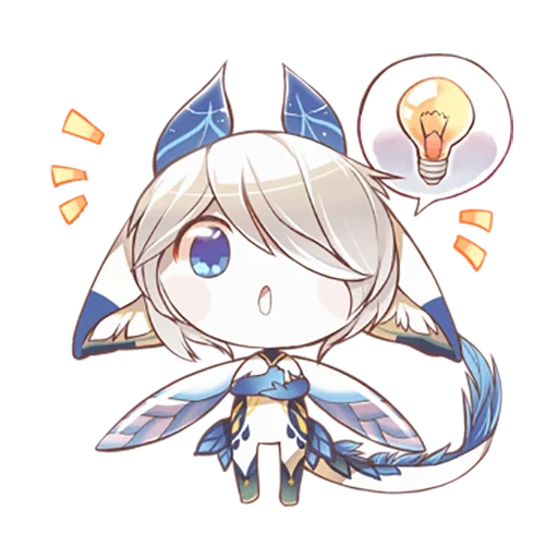 chibi, anime lucu, honkai impact chibi, honcai impact chibi, swallowtail phantasm