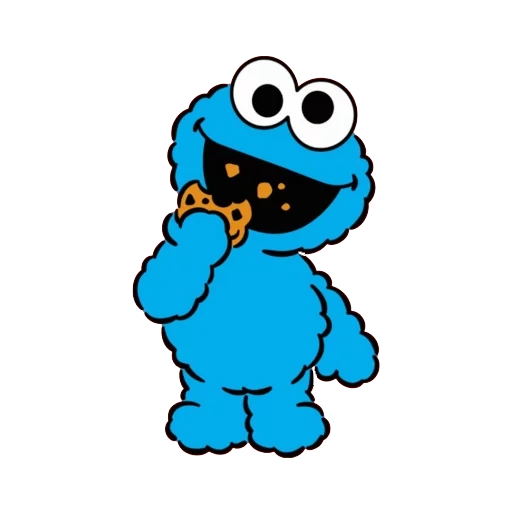 briciole di pane, cookie monster, virus cookie monster, cookie monster sketch, animazione cookie monster