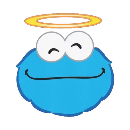 meep, a toy, blue puffle, cookie monster art
