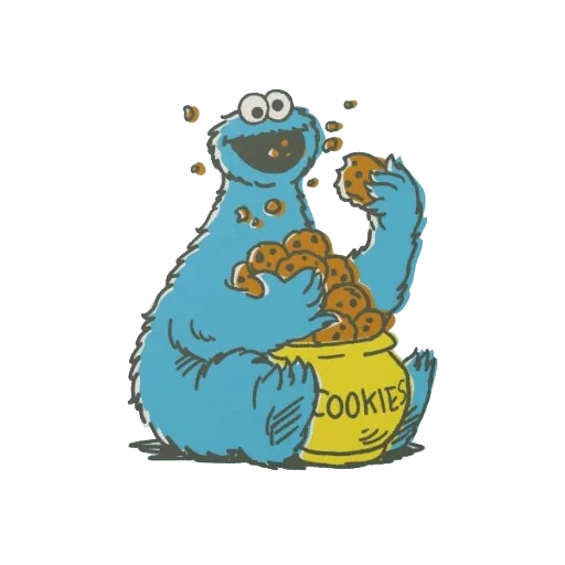 korzhik, cook monster vector, dibujo de monster cook, elemento de cookies monstruo, logotipo de monstruos de galletas