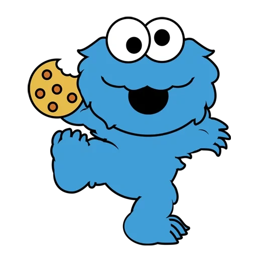 briciole di pane, cookie monster, sesame street, sesame street kozyk, modello di cookie monster