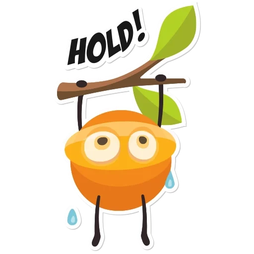 fruta, naranja, naranja, mango alegre, vector de carácter naranja