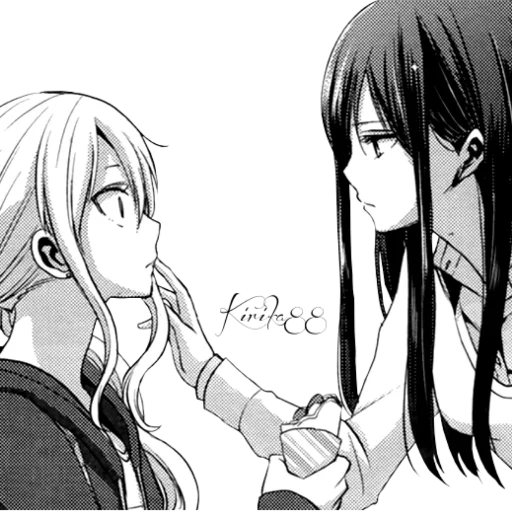 citrus mei yuzu, yuzu à la mangue et aux agrumes, yuri manga agrumes, manga citrus mei yuzu, le baiser de la bande dessinée de mei aihara