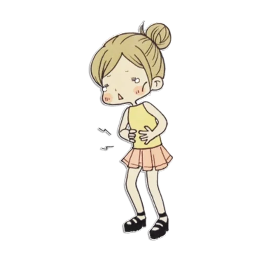 girl, bambino, le persone, cartoon per bambini, illustrazioni cute