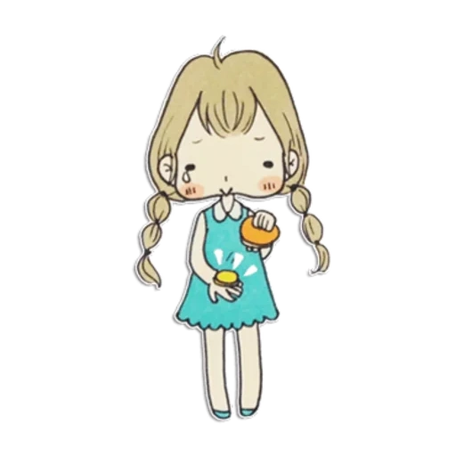 chibi, figure, rita cavai, elle est mignonne, charmant personnage