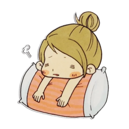 fille triste, dream cartoon, enfants de dessins animés, lazy girl, cartoon girl