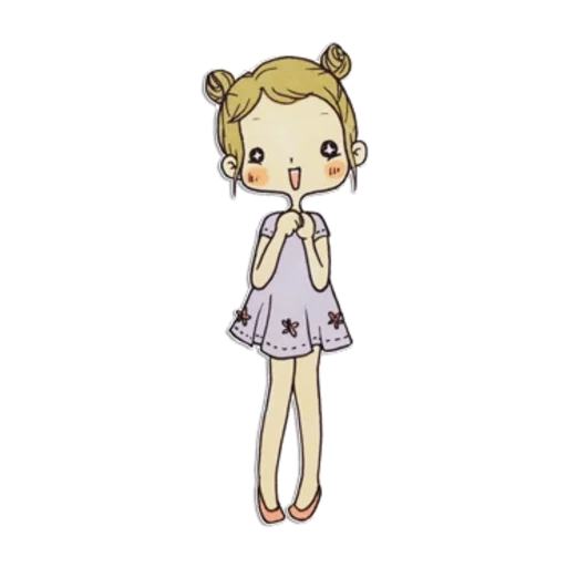 the little girl, chibi figurenmalerei, anime bilder, schöne muster, schöne chibi figurenmalerei