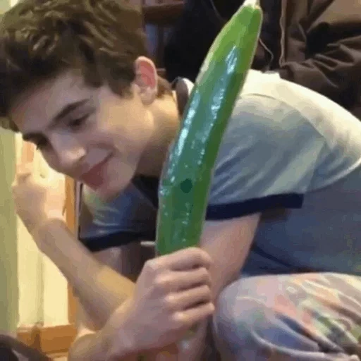 cucumber, boy, human, hold the cucumber, girl cucumber