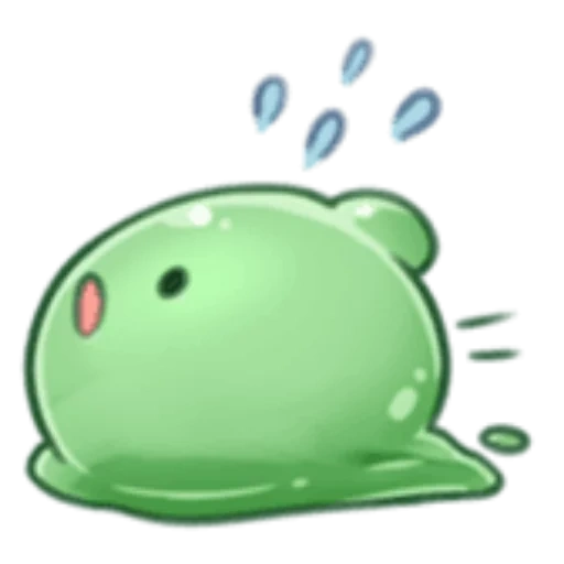 slime, mucus, green self-cultivation, slide animation, blurred image