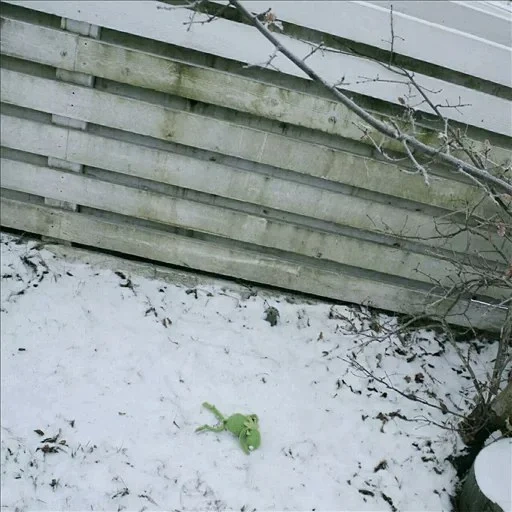 betão, cerca, sobreposição, placa de cerca, varanda coberta de neve