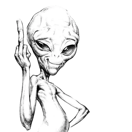 boceto alienígena, un dibujo recién llegado, bocetos de extraterrestres, medio material secreto, medio material secreto