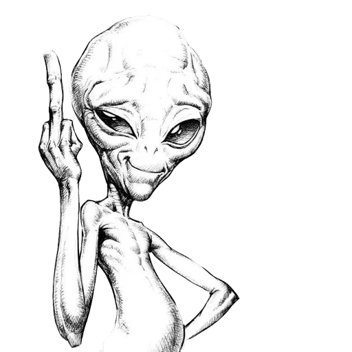 alien sketch, alien pattern, sketches of aliens, paul is a secret material, paul is fak's secret material