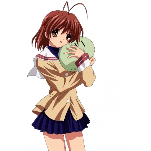 clannadi tomoy, clãs nagisa, nagisa furukava, nagisa tayyaki clannad, clannad fundo transparente