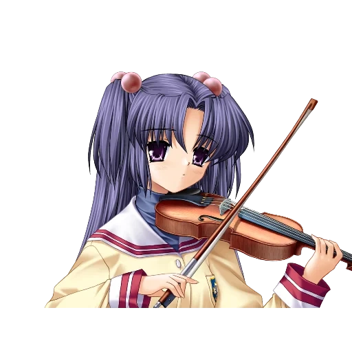 kotomi, clannad, kotomi icinose, kotomi ichinose vioolin, kyo fujibayashi clannad violin