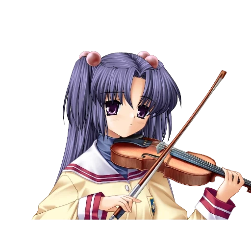 kotomi, clannad, kotomi ichinose, kotomi ichinose violin, violin fujilin