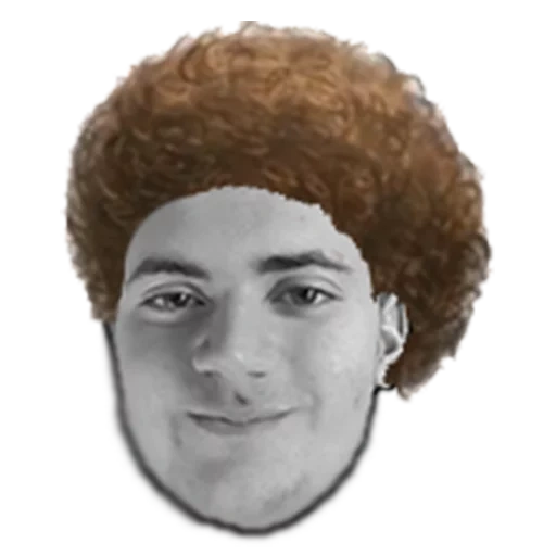 il maschio, umano, mini afro, parrucca afro, kappa ross