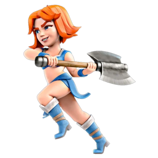 clash clans, horn-shaped piano valkyria, crance archer, valkyrie klass, valkyria flared trousers triangle 18