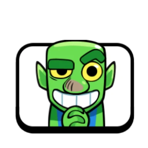 piano horn, clash royale, expression horn triangular goblin, expression conflict royal goblin, emotional conflict royal goblin