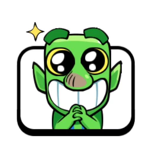piano horn, clash royale, clash royale emotes, expression goblin flared trousers grand piano, expression conflict royal goblin