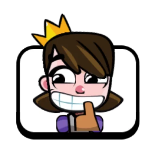 clash royale, emoticon conflitto reale, clash royal emotes, emoticon principessa del conflitto reale