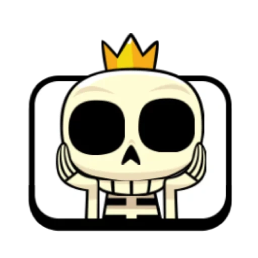 череп, clash royale emotes