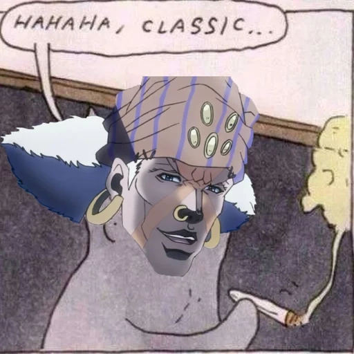 jojo, dc4 jojo, мем haha classic, haha classic кот, jojo bizarre adventure