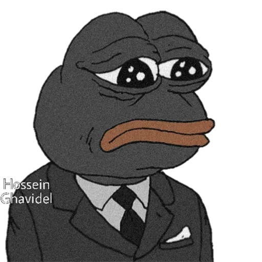 un meme, meme della rana, la rana di pepe, la rana triste, frog pepe meme triste