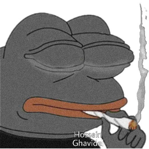 pepe, pepe's frog, pepe the frog evil, smoke frog