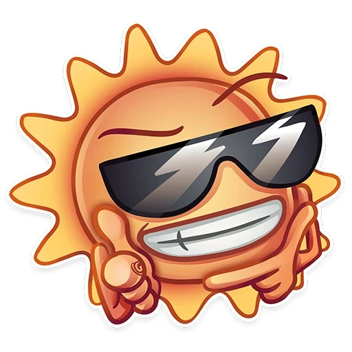 sole, immagine dello schermo, emoji sun, watsap meteo