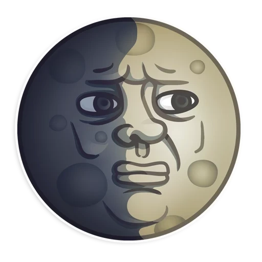 der mond, emoticon moon