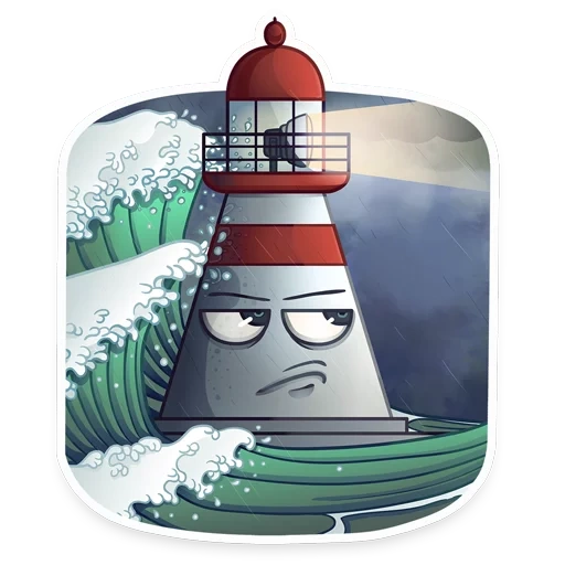 phare, bendel, future rack, bender futurama, illustration du phare