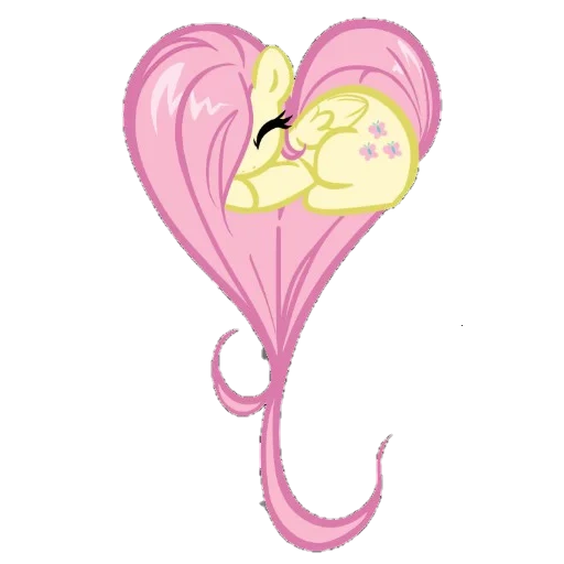 fluttershy, kyutimarka fluttershy, pony fluttershy coração, estética de pôneis flagéus, meu pequeno pônei fluttershy