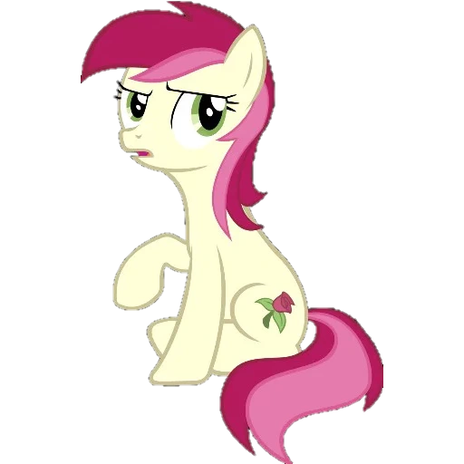 kuda poni, rose mlp, rose pony, roselak mlp, pony rose hart