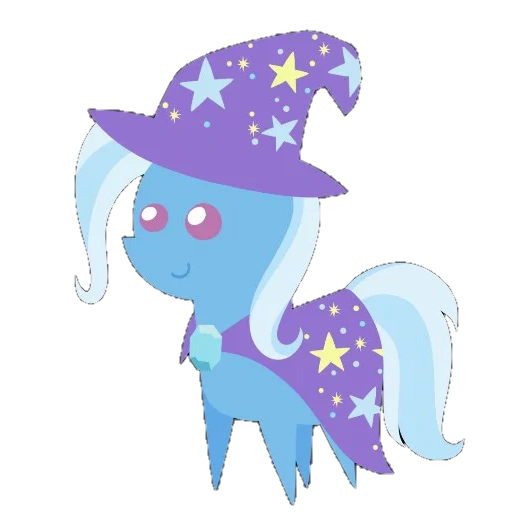 compartilhar, pónei, trixie, pony trixie blue, trixie lulamun chibi