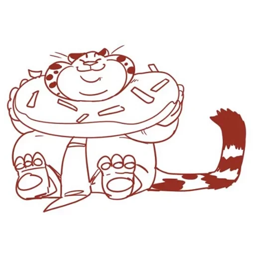 cat, cat, the cat is gluttonous, olympic tiger coloring, coloring cartoon cat cartoon