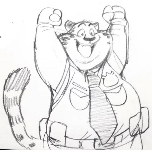 figure, croquis de personnages, dessins de personnages, coloriage zootopia, pièce à griffes colorées zootopia