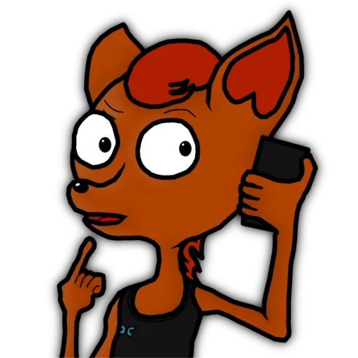 foxy, anime, human, pyrocynical foxy, cartoon dog