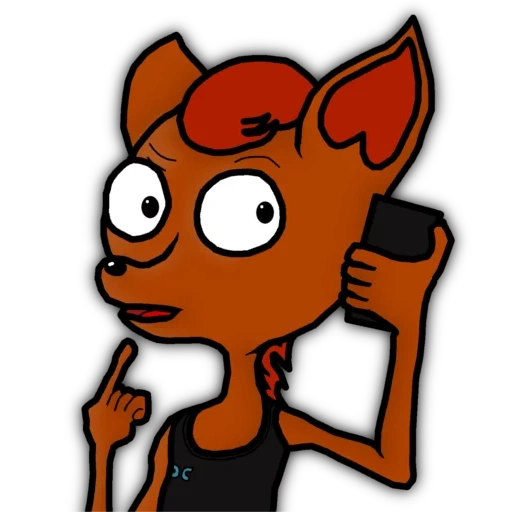 the fox, anime, the people, pyrocynical foxy, cartoon dog