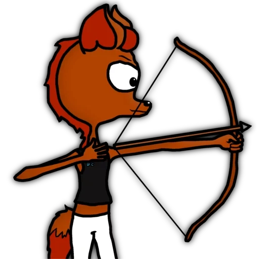 robin des bois, flèche d'oignons, tirez sur le dessin animé d'oignon, robin hood fox bow, la cible de licencier des oignons