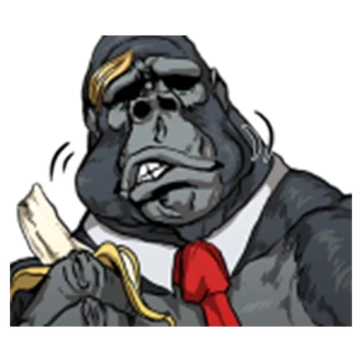 male, gorilla, gorilla cigar, gorilla tuxedo, gorilla suit vector