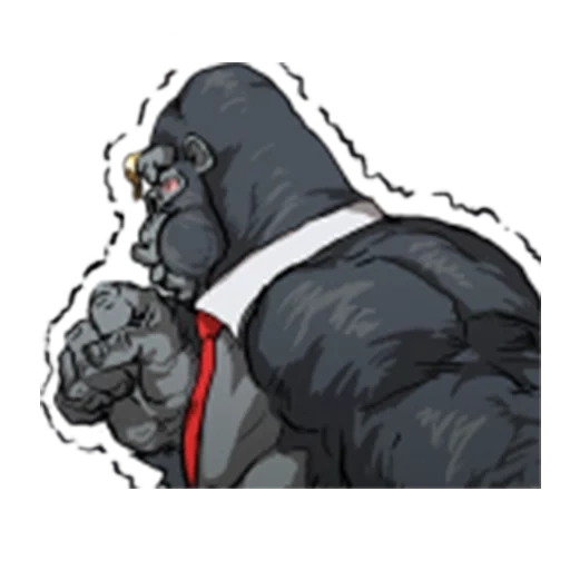 gorilla, gorilla art, gorilla pock, big gorilla kampf, pumpe gorilla