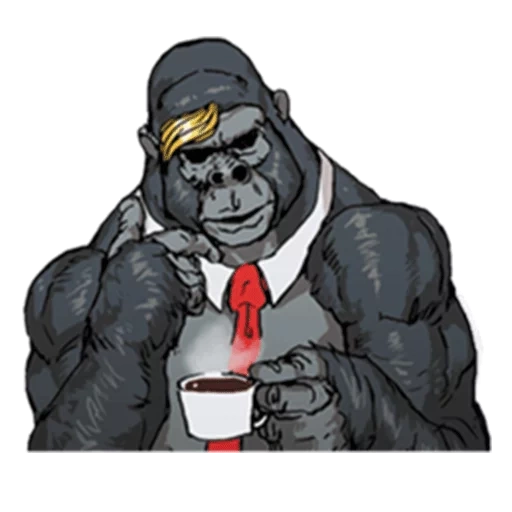 gorilla, gorilla pock, coole gorilla, gorilla zigarre, affen gorilla