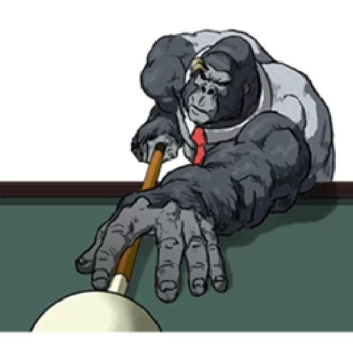 gorilla wrestler, bulldog cartoon, gorilla affe, gorilla strek art, metaverse monkey tech