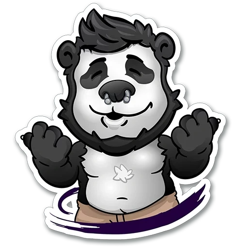 panda, panda, tipo, roca de panda, mafia de panda