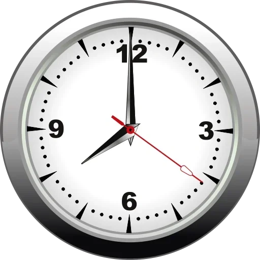 quadrante, guarda il vettore, orologio clipart, illustrazione dell'orologio, orologio rotondo con uno sfondo bianco