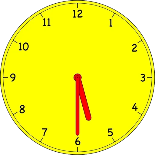 quadrante, il quadrante dell'orologio, un quadrante orario, il quadrante è di sei ore, mezzo trimestre passato a