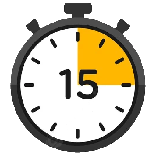 timer-symbol, timer-symbol, timer auf weißem hintergrund, timer vektor flat, icon clock 15 minuten