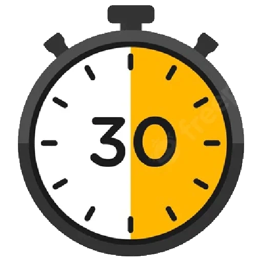 timer icon, icon timer, timer with a white background, timer vector flate, a stopwatch 30 minutes